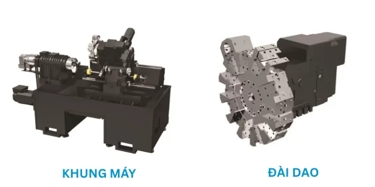 Cấu trúc bên trong máy tiện CNC ngang Taikan L-45HP