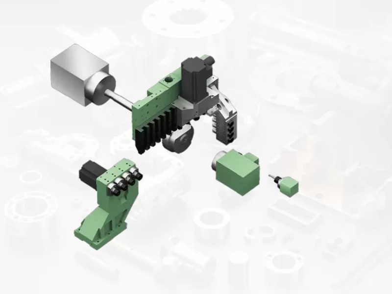 Cấu tạo của máy tiện CNC 2 đầu gồm 1 trục chính và 1 trục chính phụ phối hợp với nhau